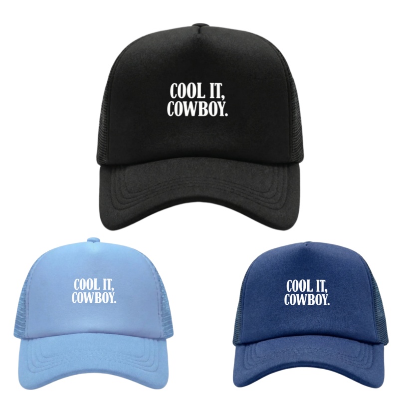 Golf Cap Dad - COOL IT COWBOY Printed Adjustable Baseball