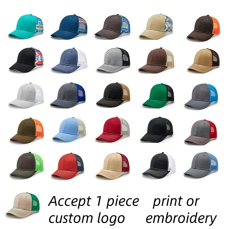 Summer Mesh Fixed Curved Brim  - đánh giá và giá Trucker Cap Mesh