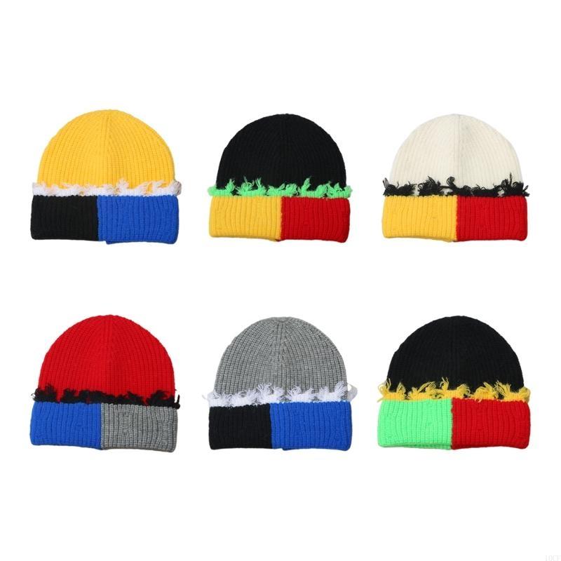 Korean Version Color Matching  - đánh giá và giá Beanie Cuffed Knit