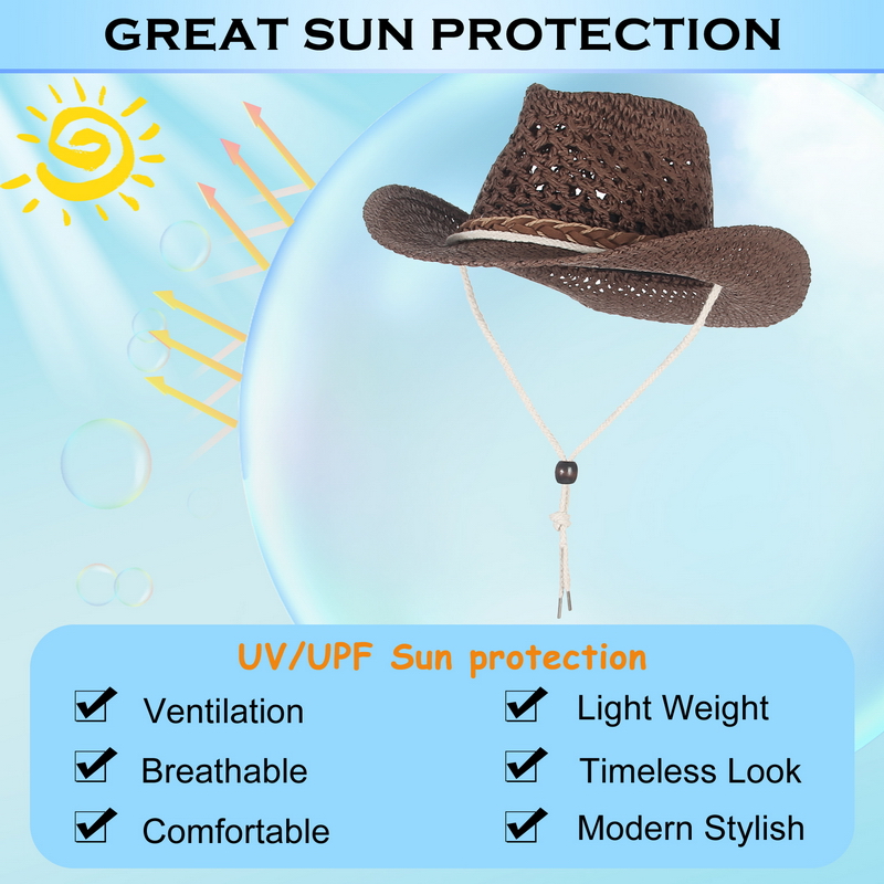 GEMVIE Child Summer Cowboy Hat - đánh giá và giá Cowboy Hat Straw