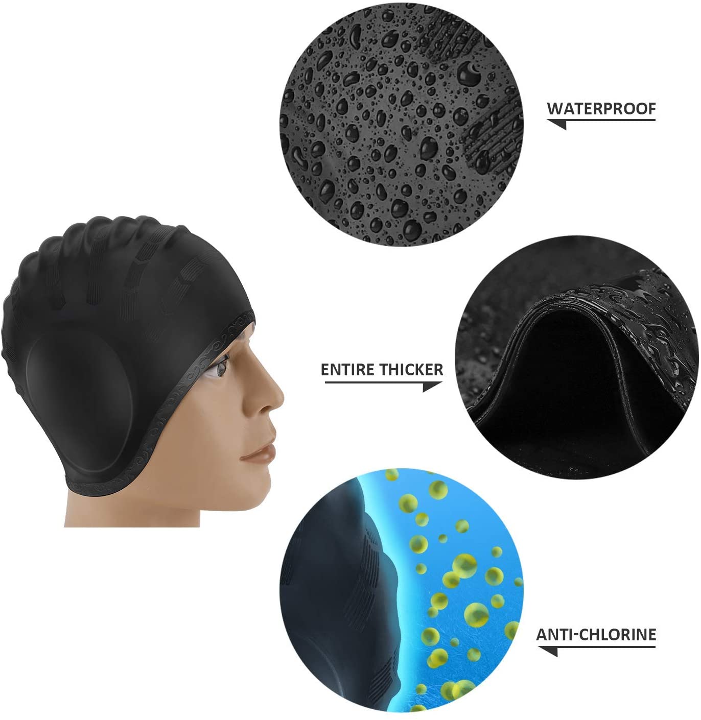 Adults Swimming Caps Men Women - đánh giá và giá Swim Hat Silicone