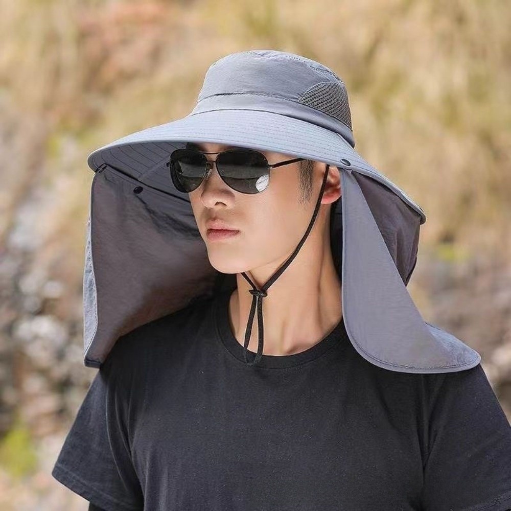Fashion Cloth Men Sun Hat Big  - đánh giá và giá Bucket Hat Cotton