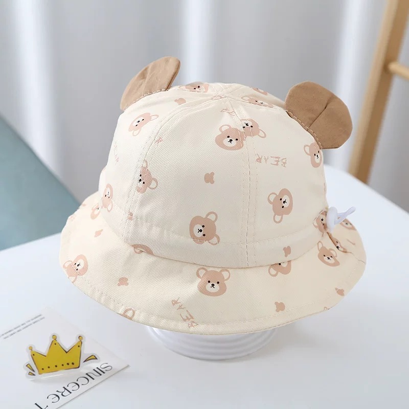 Spring 2026 New Cartoon Bear R - đánh giá và giá Bucket Hat Cotton