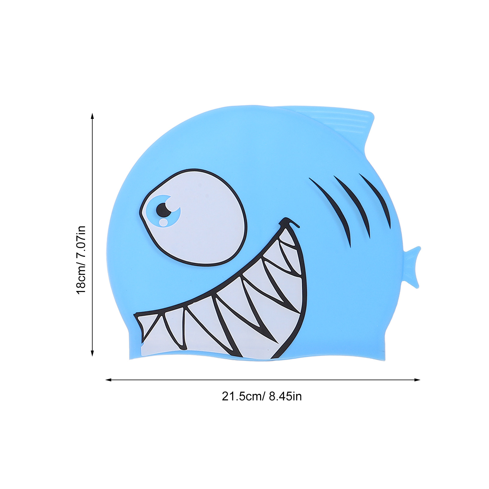 2Pcs Kids Fish Pattern Silicon - đánh giá và giá Swim Hat Silicone