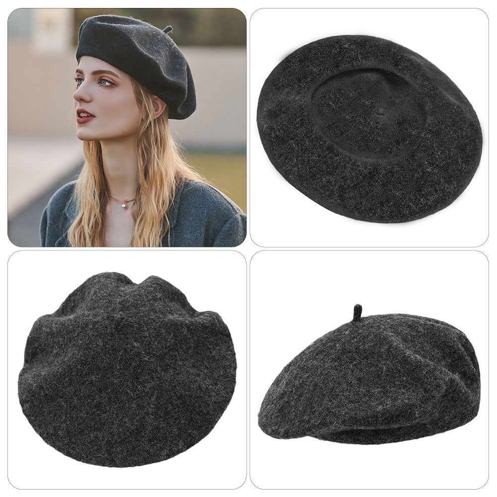 Berets Hat Autumn Winter Warm  - đánh giá và giá Beret French Wool