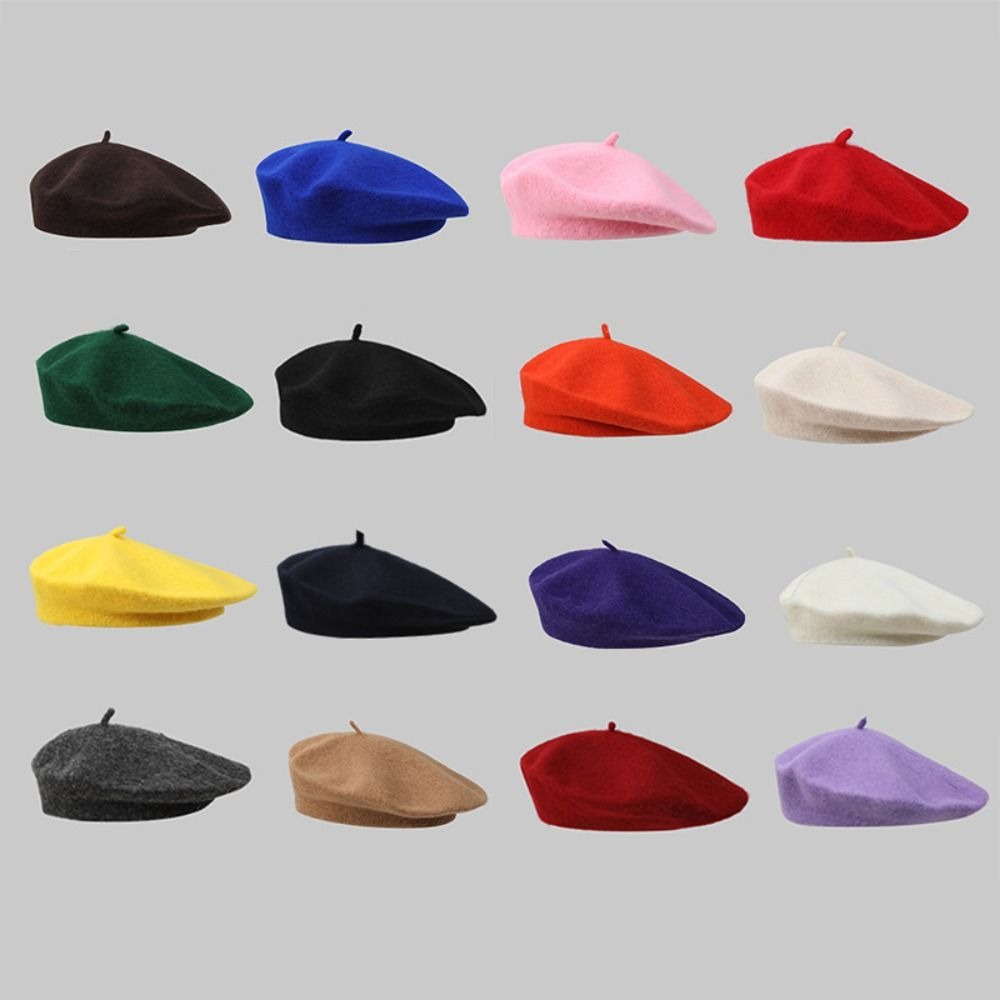 Berets Hat Autumn Winter Warm  - đánh giá và giá Beret French Wool