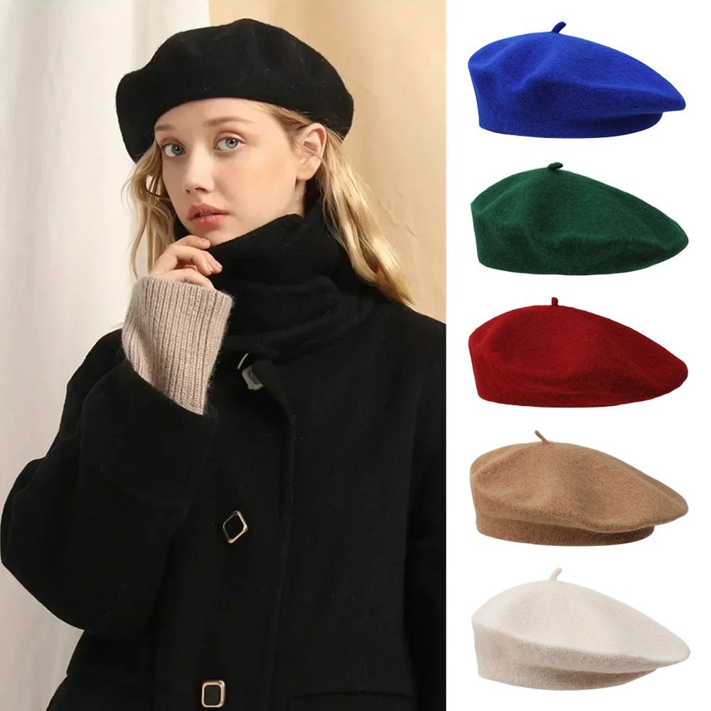 Berets Hat Autumn Winter Warm  - đánh giá và giá Beret French Wool