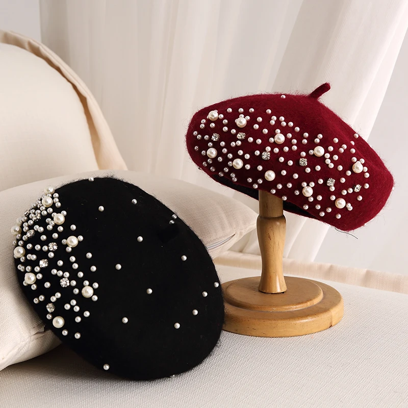 2024 Winter Wool Beret with Rh - đánh giá và giá Beret French Wool