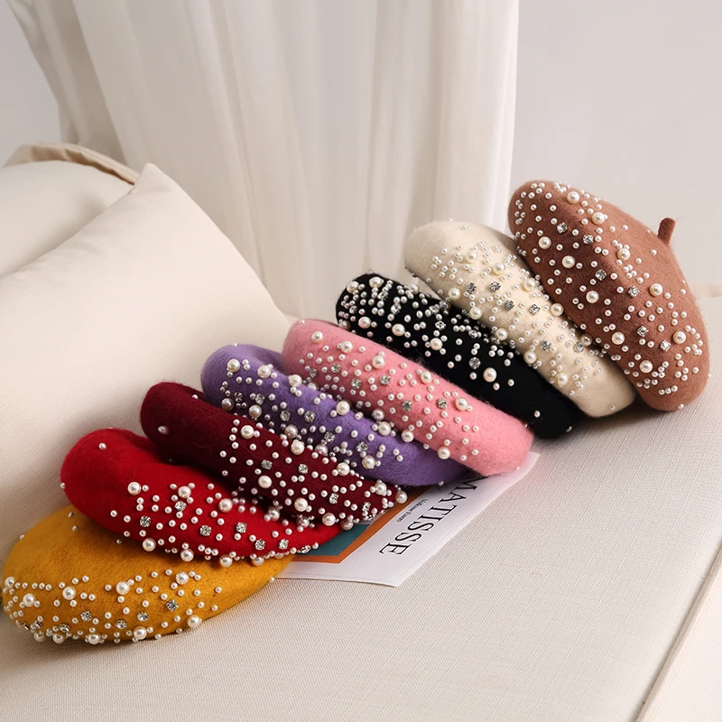 2024 Winter Wool Beret with Rh - đánh giá và giá Beret French Wool