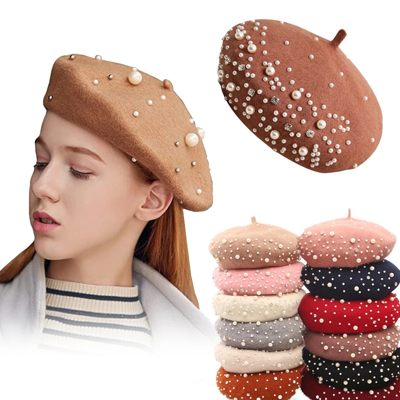 2024 Winter Wool Beret with Rh - đánh giá và giá Beret French Wool