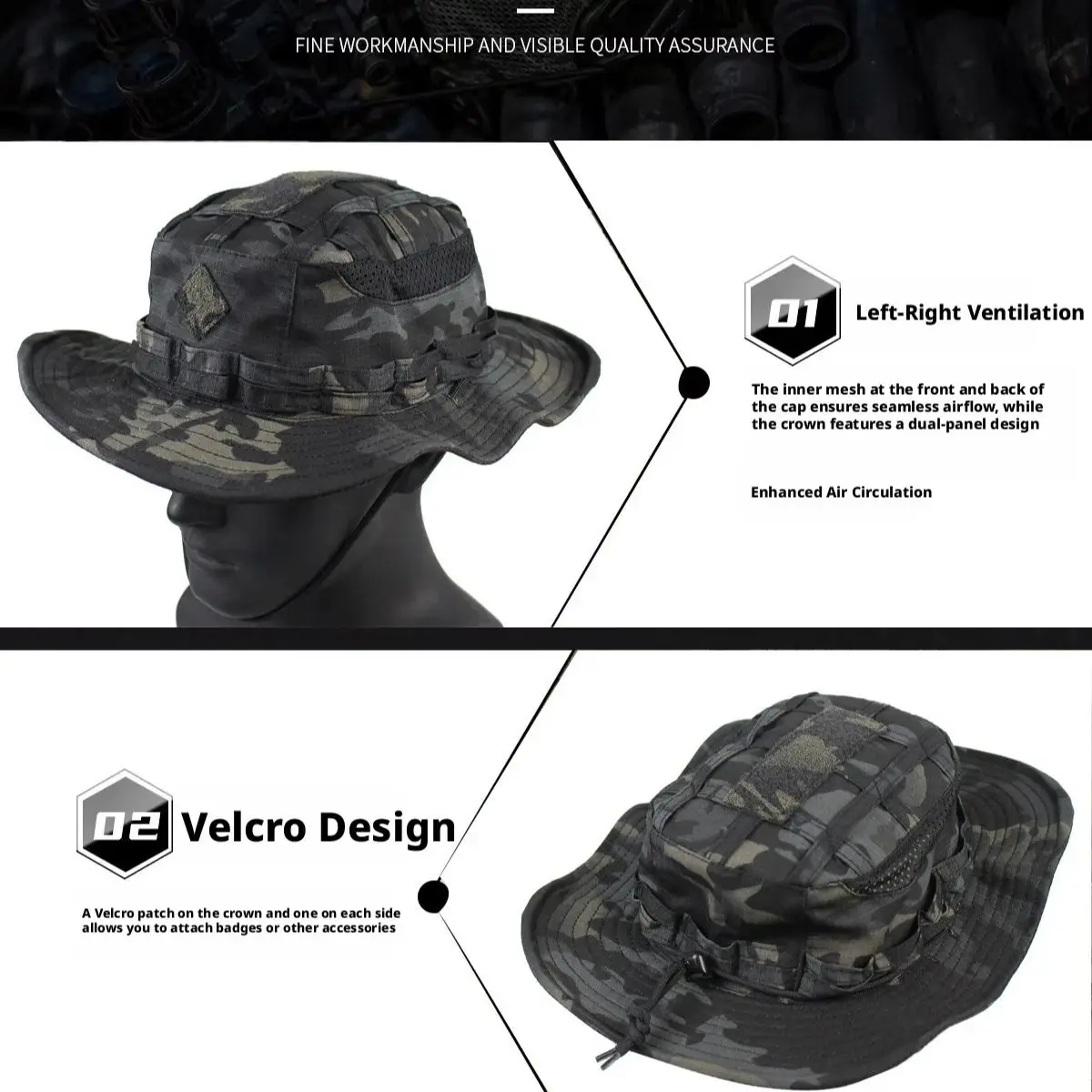 Milspec Tactical Boonie Hat, M - đánh giá và giá Boonie Hat Tactical