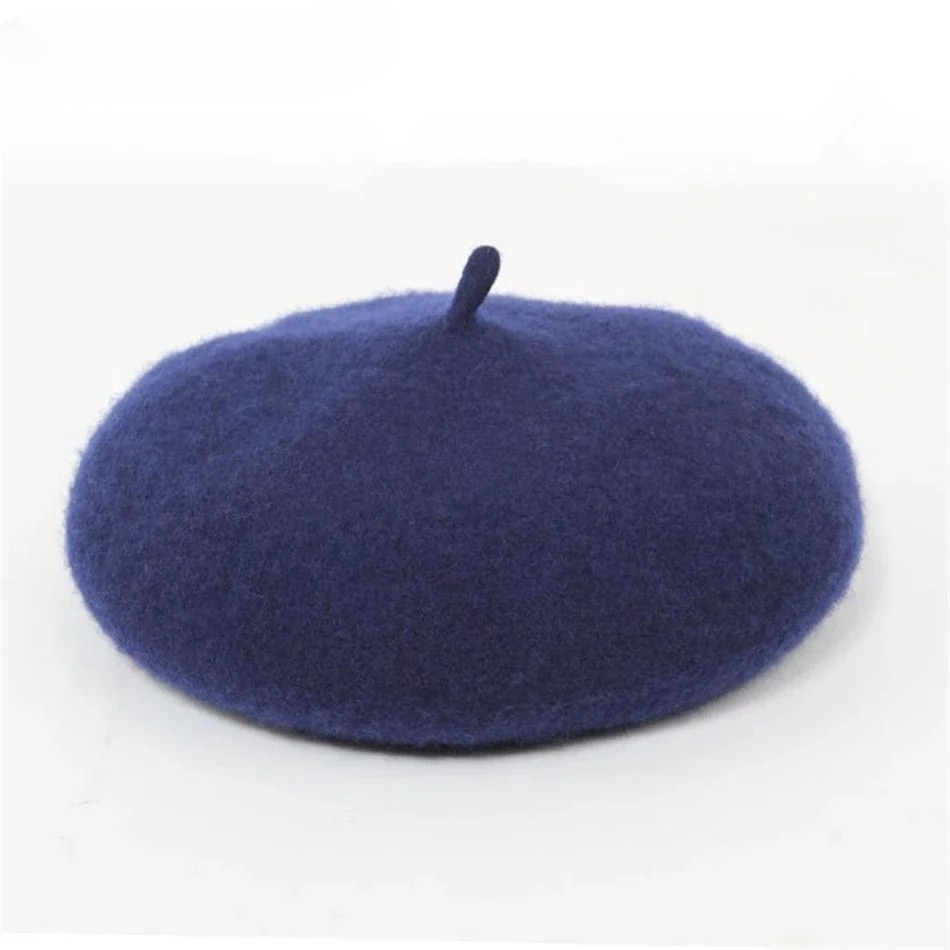 Navy Children Wool Beret Girl  - đánh giá và giá Beret French Wool