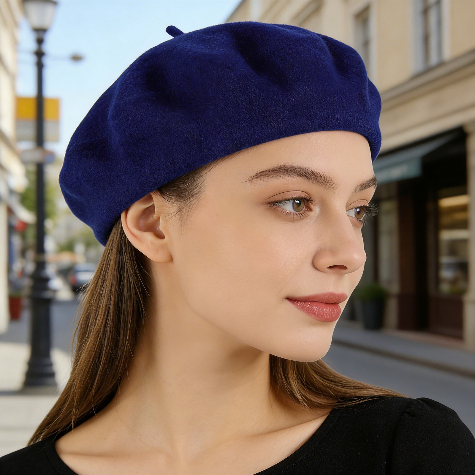 French Beret Hat for Women Nav - đánh giá và giá Beret French Wool