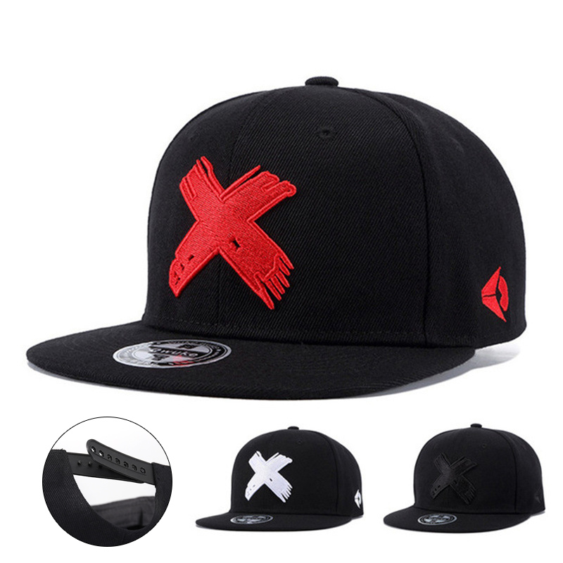 Letter X 3D Embroidered Flat-B - đánh giá và giá Snapback Hat Flat