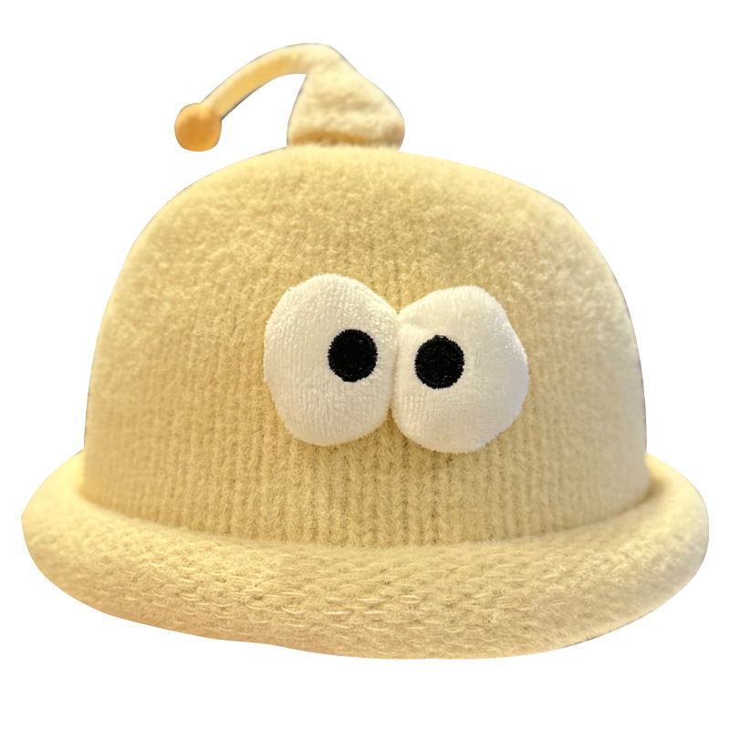 Playful Big-Eyed Garlic Knitte - đánh giá và giá Beanie Cuffed Knit