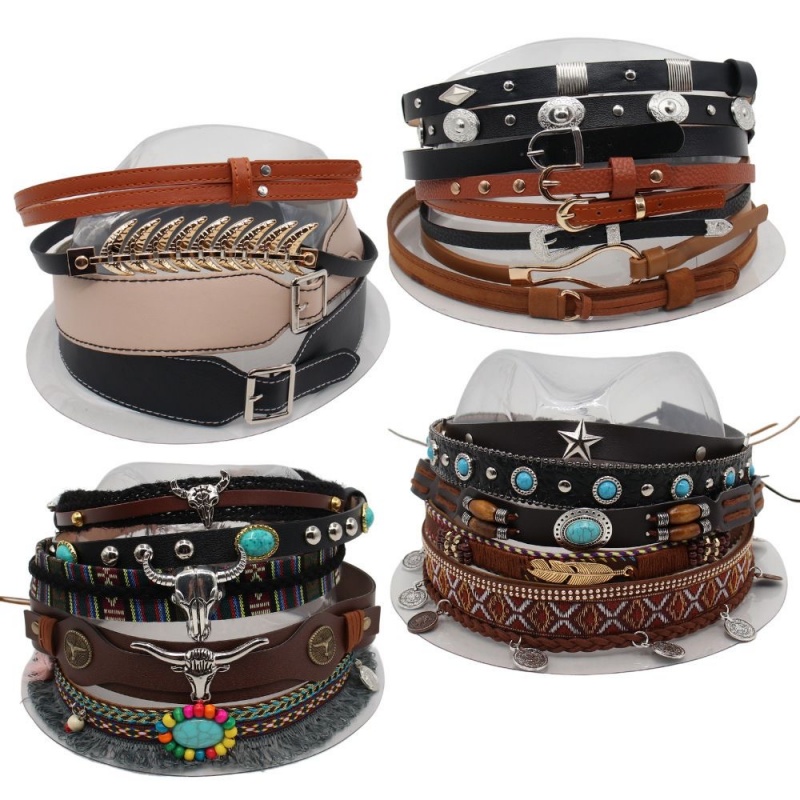 Retro Ethnic Style Belt, Headb - đánh giá và giá Cowboy Hat Straw