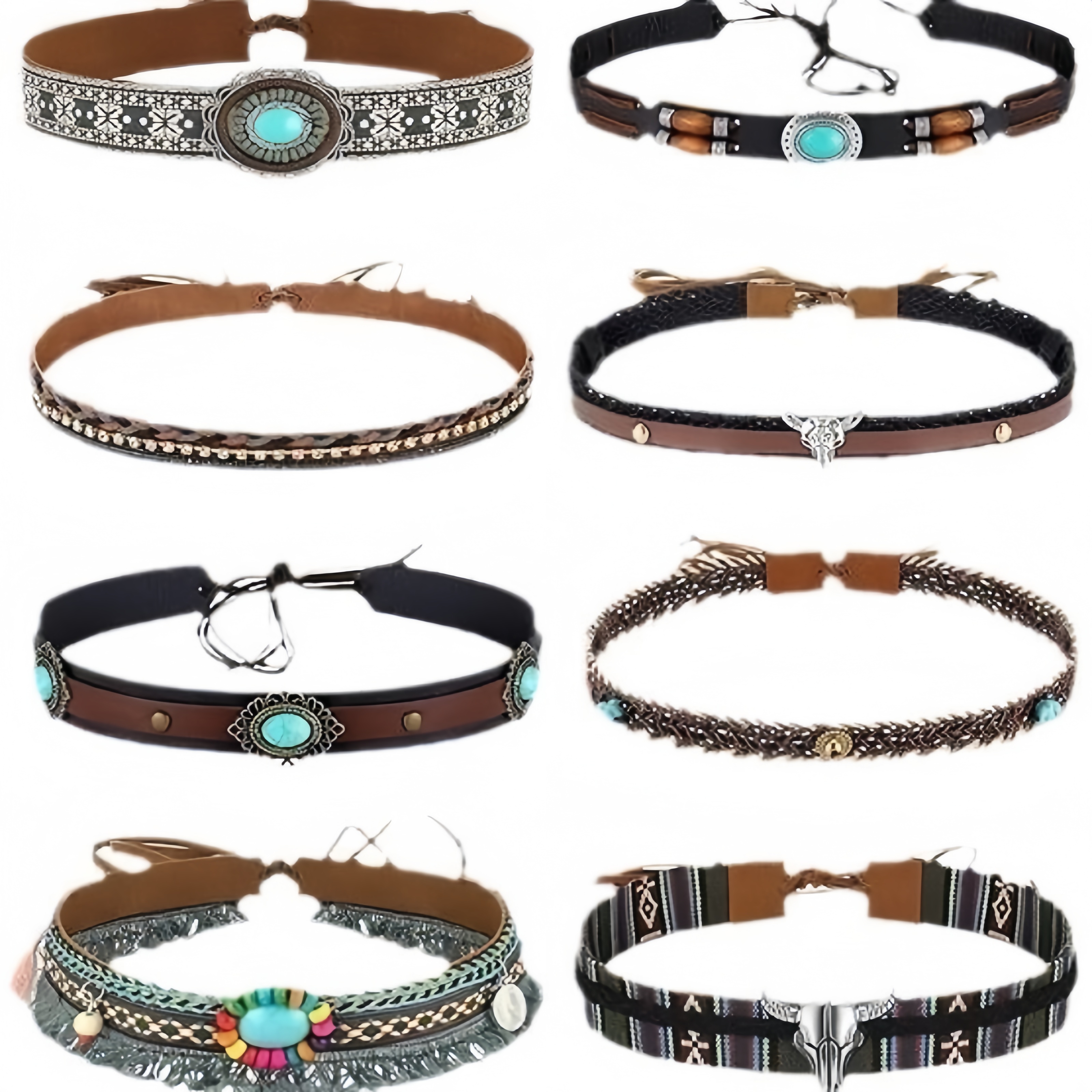 Retro Ethnic Style Belt, Headb - đánh giá và giá Cowboy Hat Straw