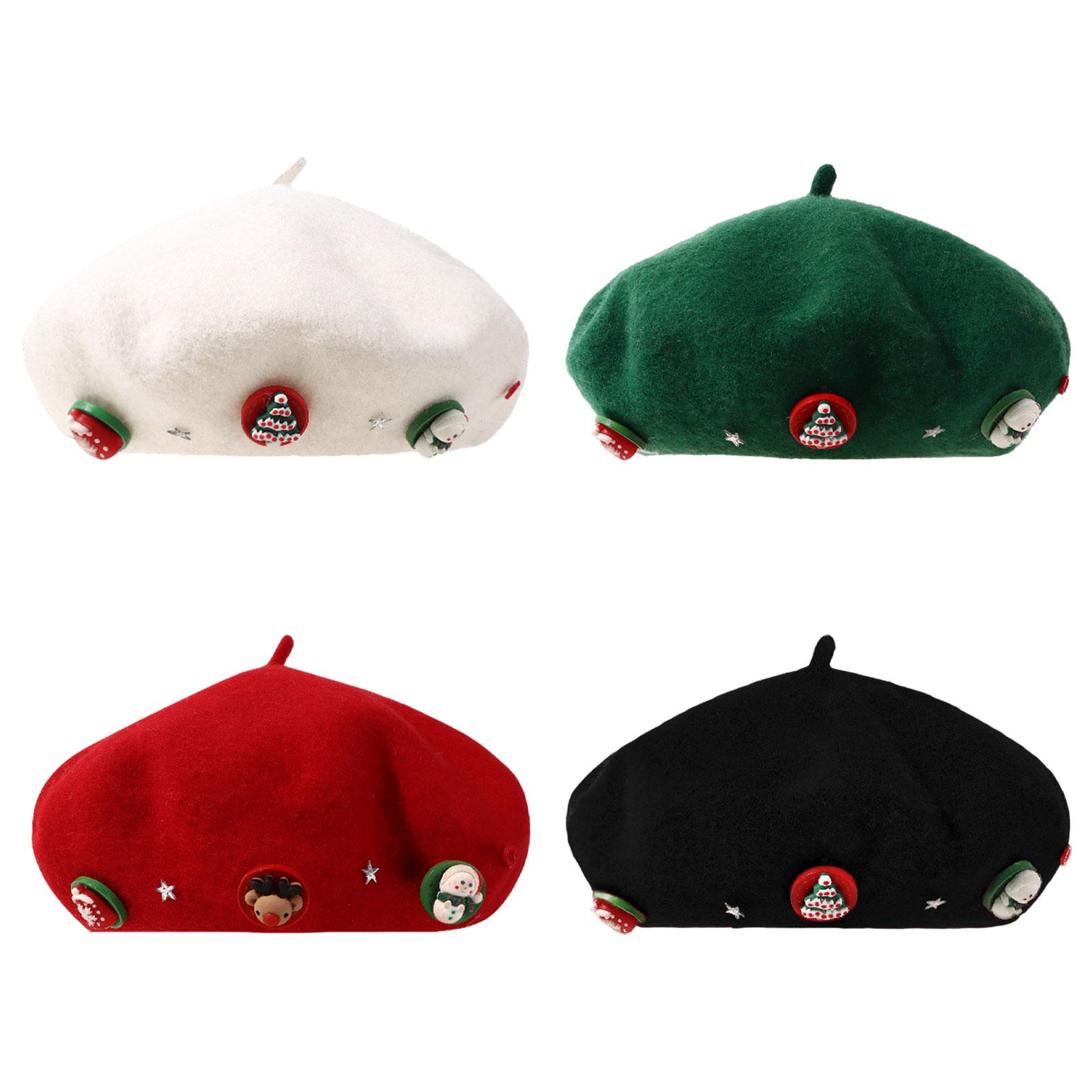 Christmas Beret Hat Women with - đánh giá và giá Beret French Wool