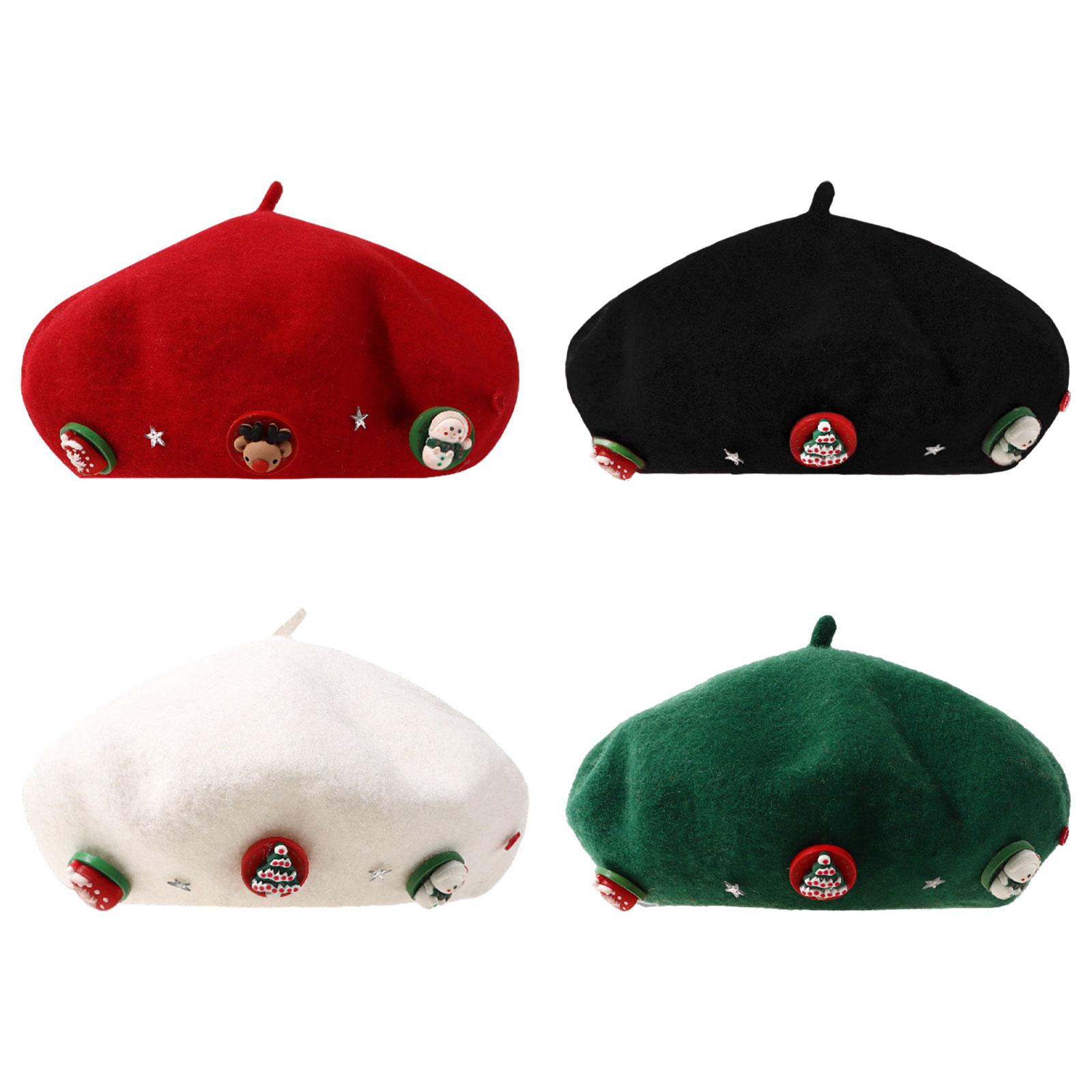 Christmas Beret Hat Women with - đánh giá và giá Beret French Wool