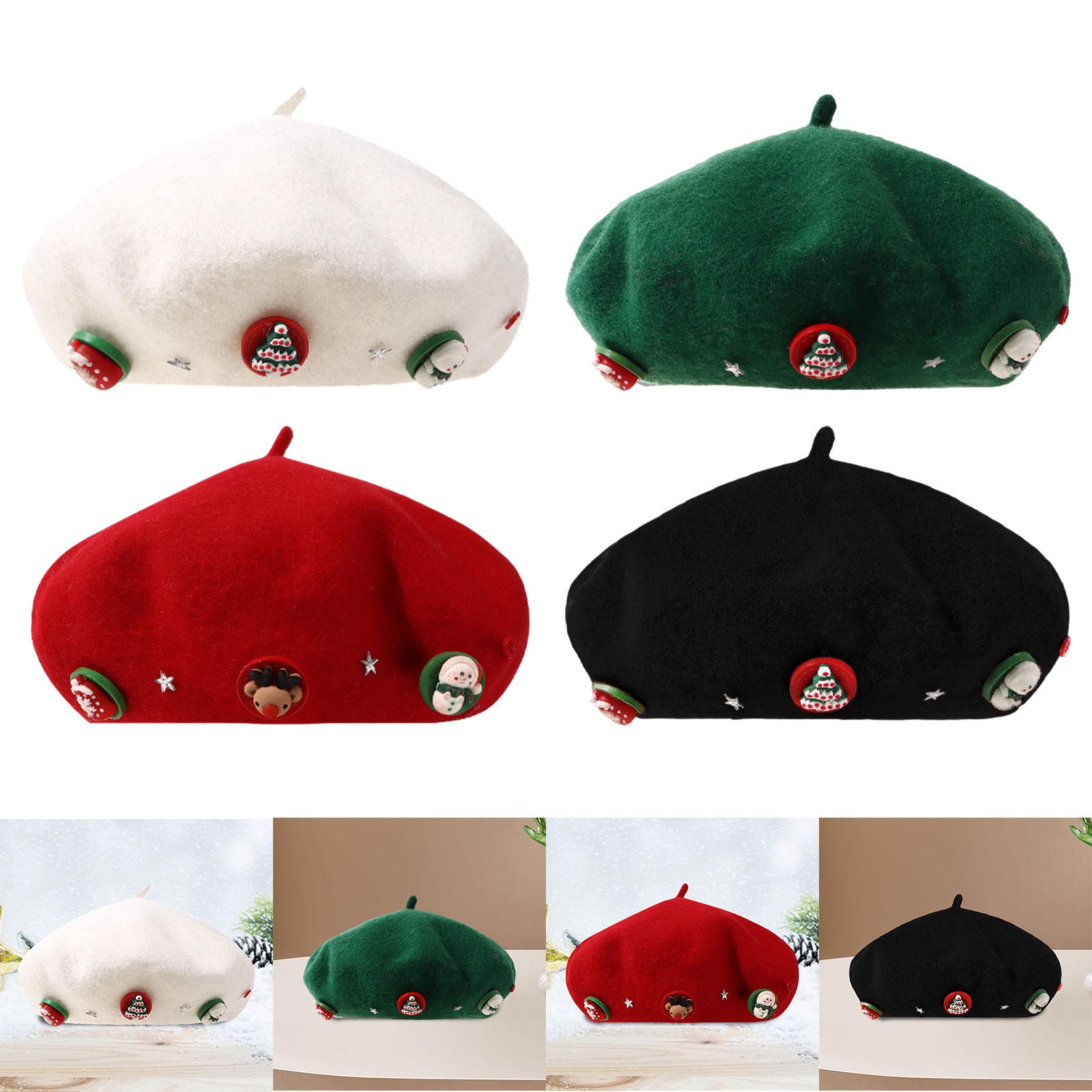 Christmas Beret Hat Women with - đánh giá và giá Beret French Wool
