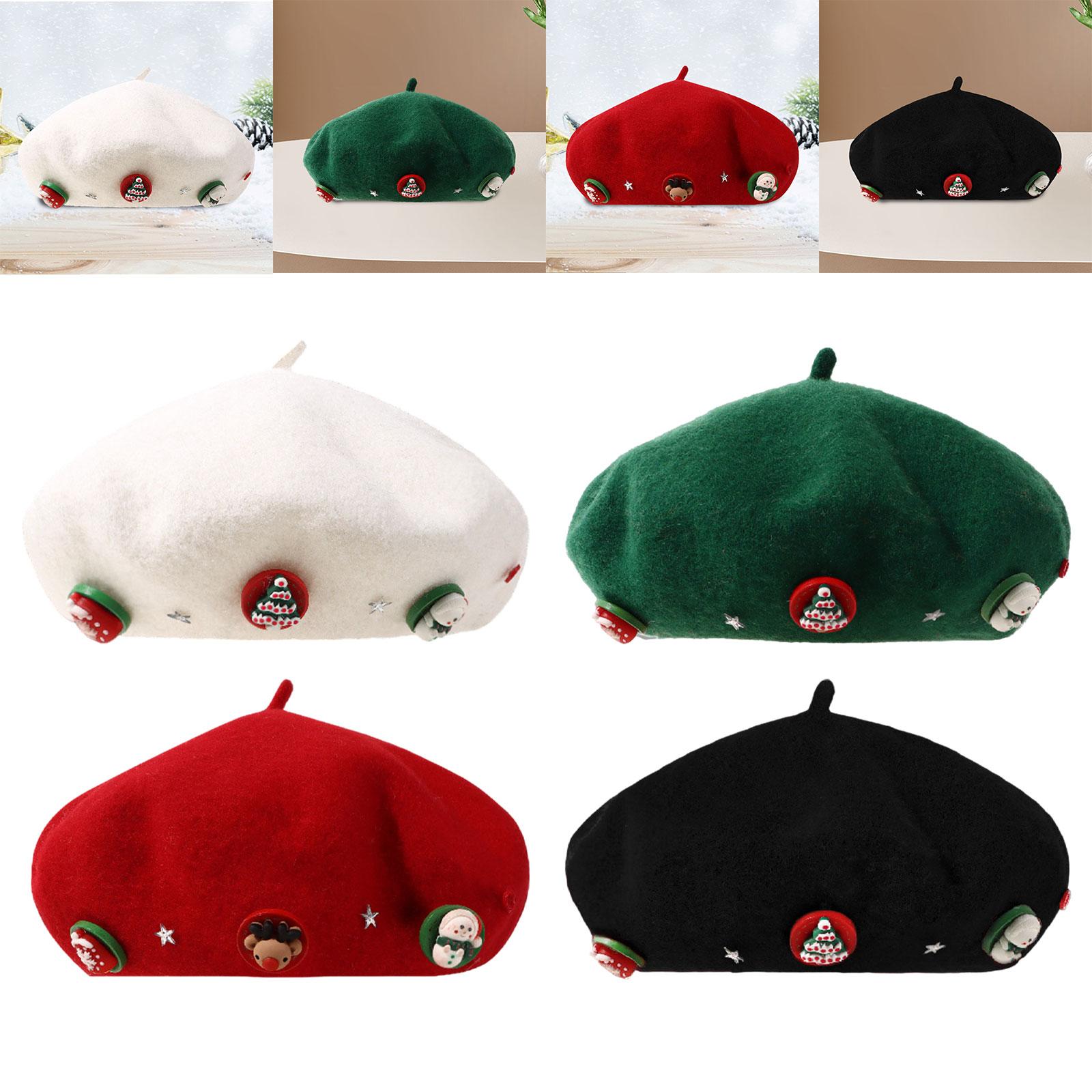 Christmas Beret Hat Women with - đánh giá và giá Beret French Wool