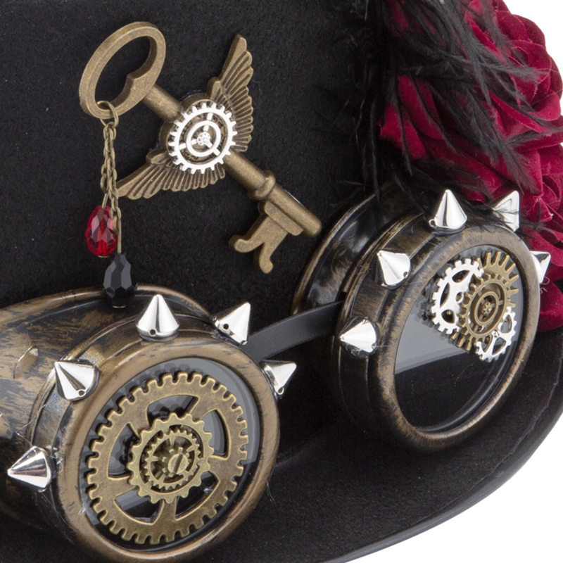Y166 Vintage Steampunk Hat Top - đánh giá và giá Fedora Hat Wool