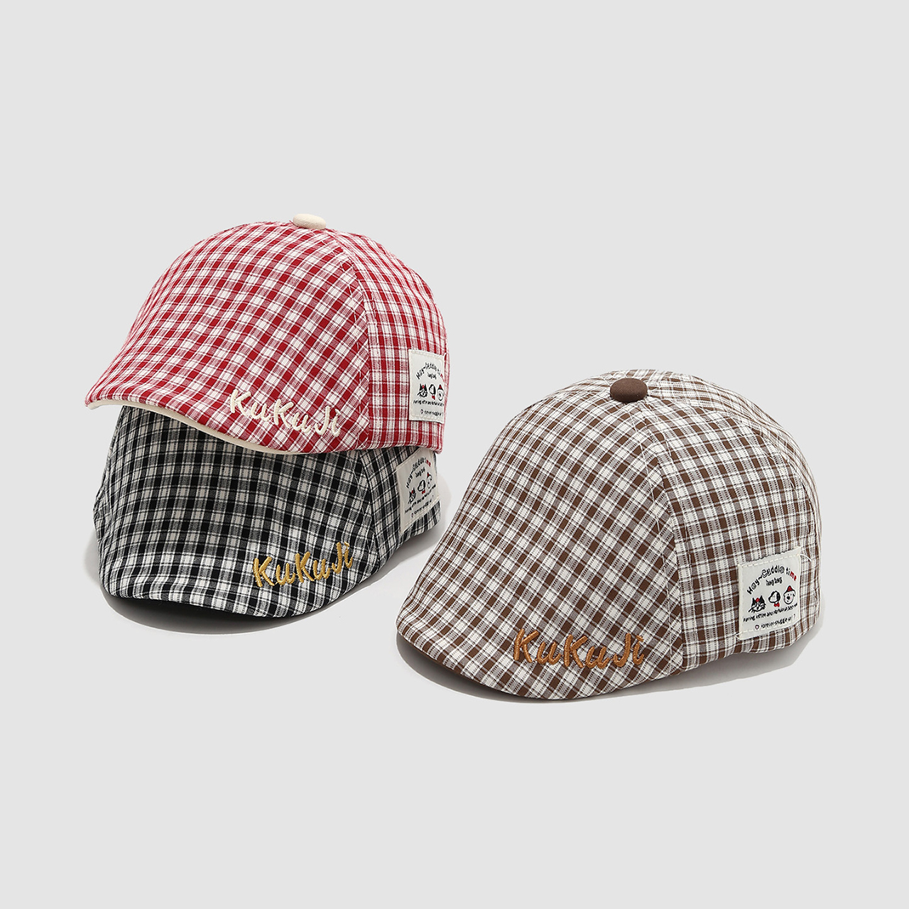 Fashion Children Checkered Ber - đánh giá và giá Visor Sun Hat