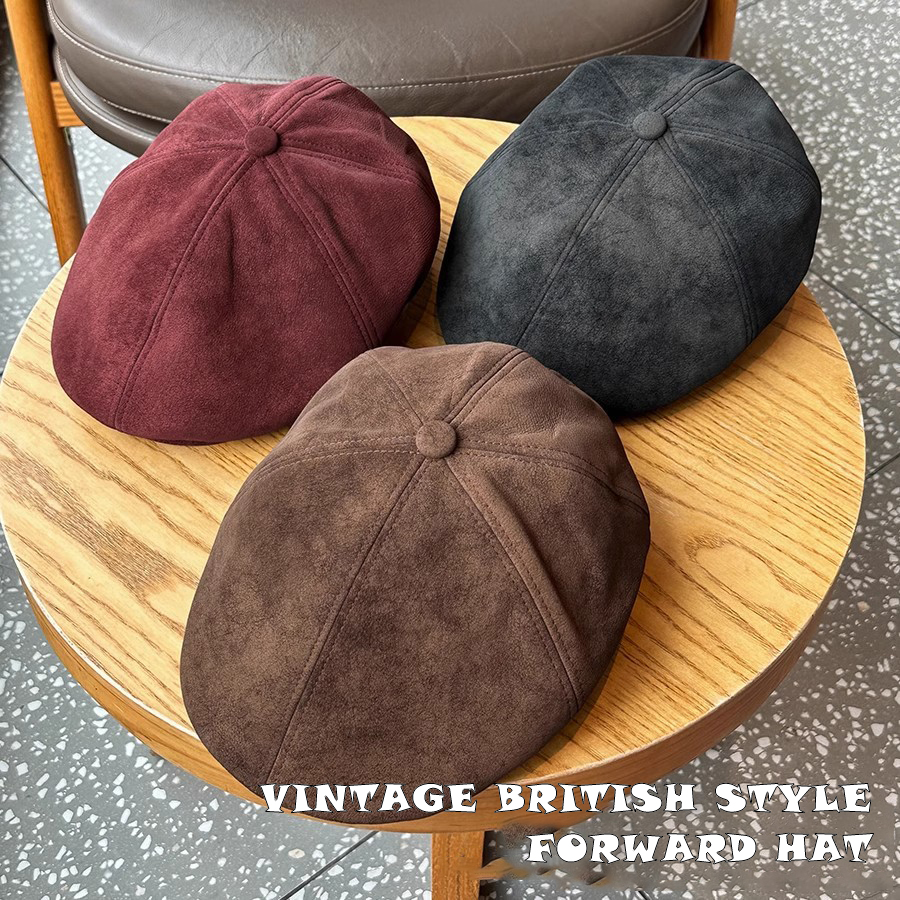 Vintage Suede Newsboy Cap Men  - đánh giá và giá Newsboy Cap Ivy