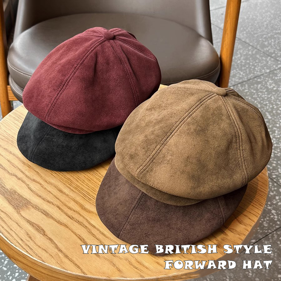 Vintage Suede Newsboy Cap Men  - đánh giá và giá Newsboy Cap Ivy