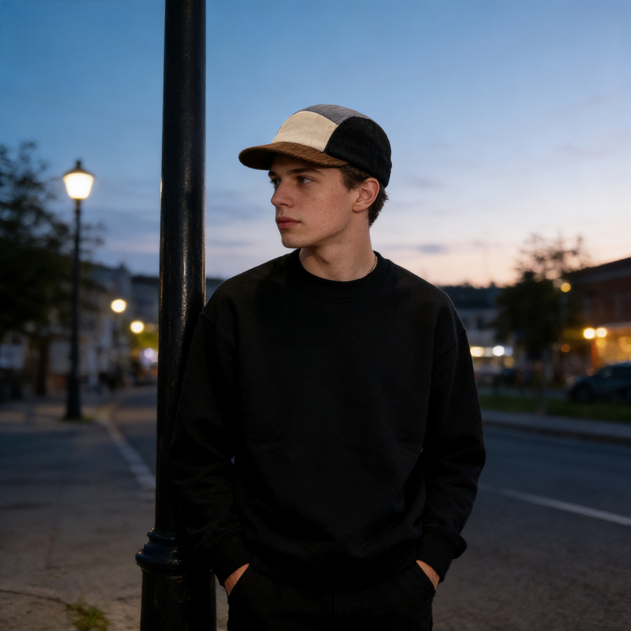 Unisex Vintage Color Block Cor - đánh giá và giá Corduroy Cap 5 Panel