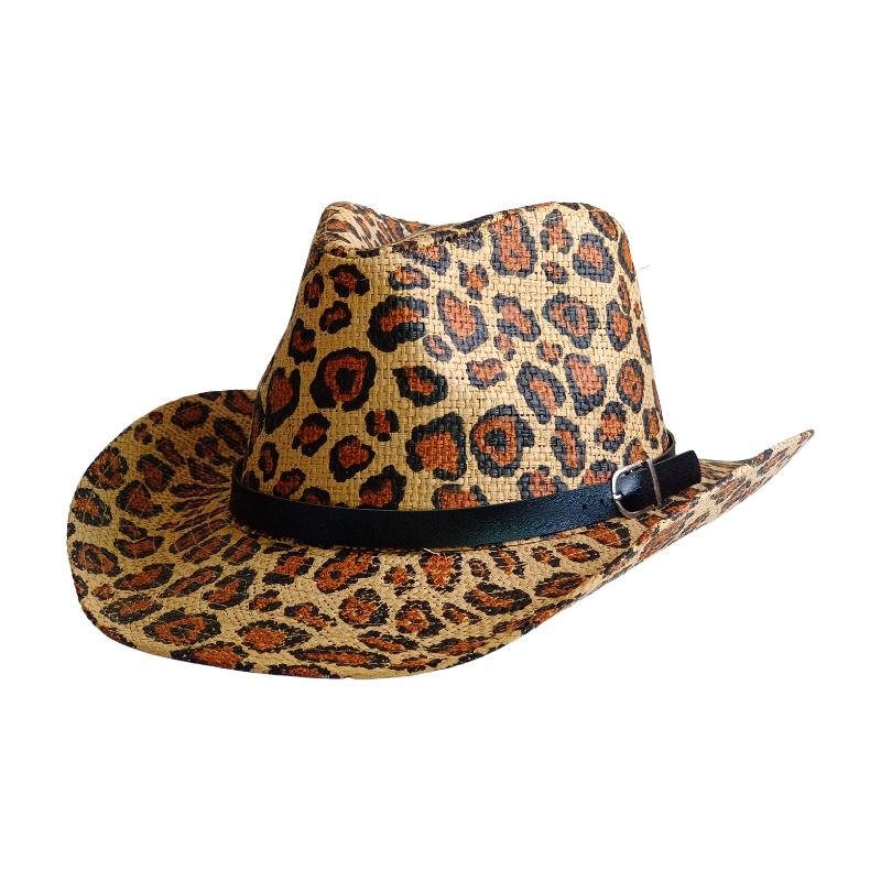 NEW Cowboy Hat Leopard print B - đánh giá và giá Cowboy Hat Straw