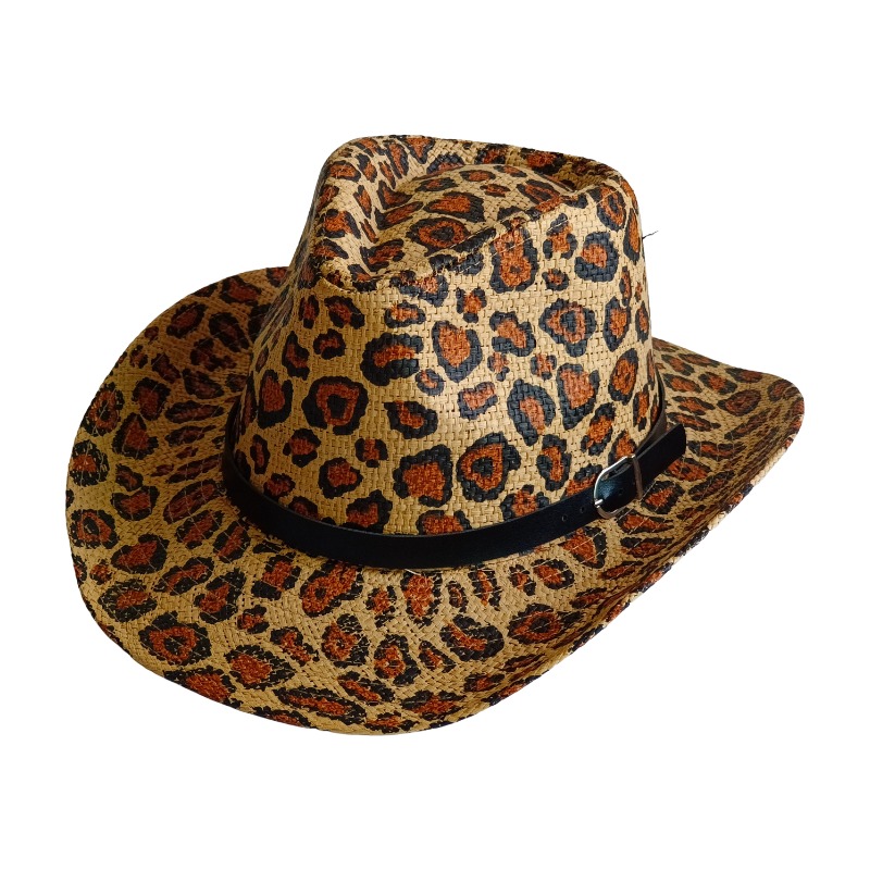 NEW Cowboy Hat Leopard print B - đánh giá và giá Cowboy Hat Straw