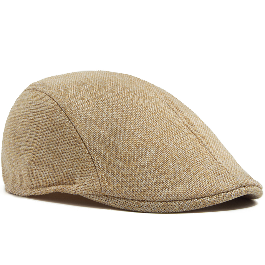 Men's Linen Flat Cap Spring Su - đánh giá và giá Newsboy Cap Ivy