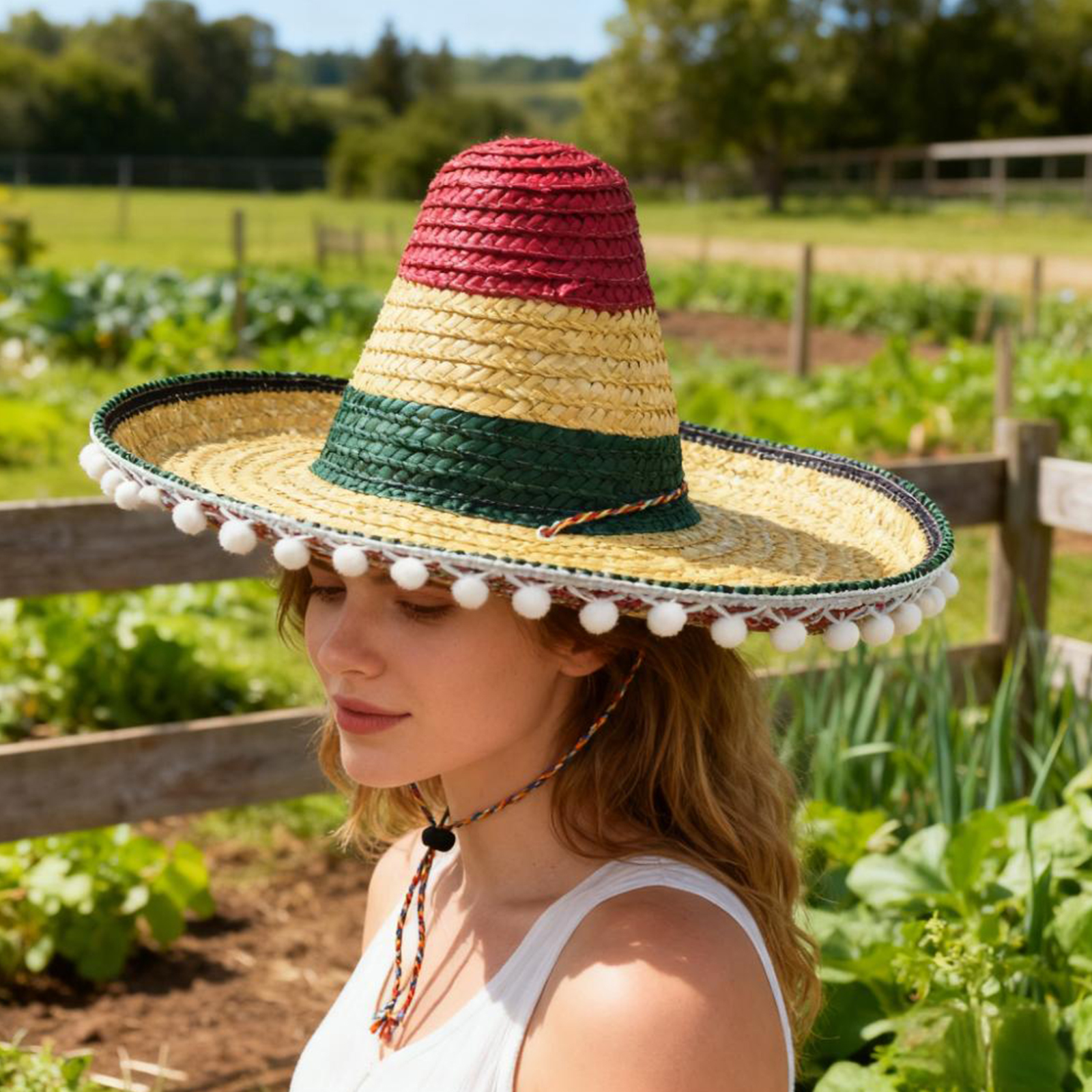 Mexican Straw Hat Carnival Wid - đánh giá và giá Sun Hat Wide Brim