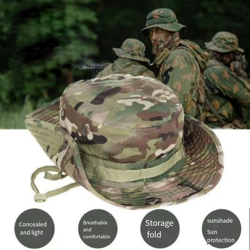 Tactical Camouflage Fishing Ca - đánh giá và giá Boonie Hat Tactical