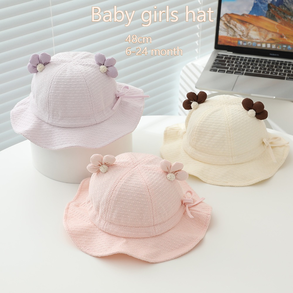 Baby Girls Sun Hat 48cm 6-24 M - đánh giá và giá Bucket Hat Cotton