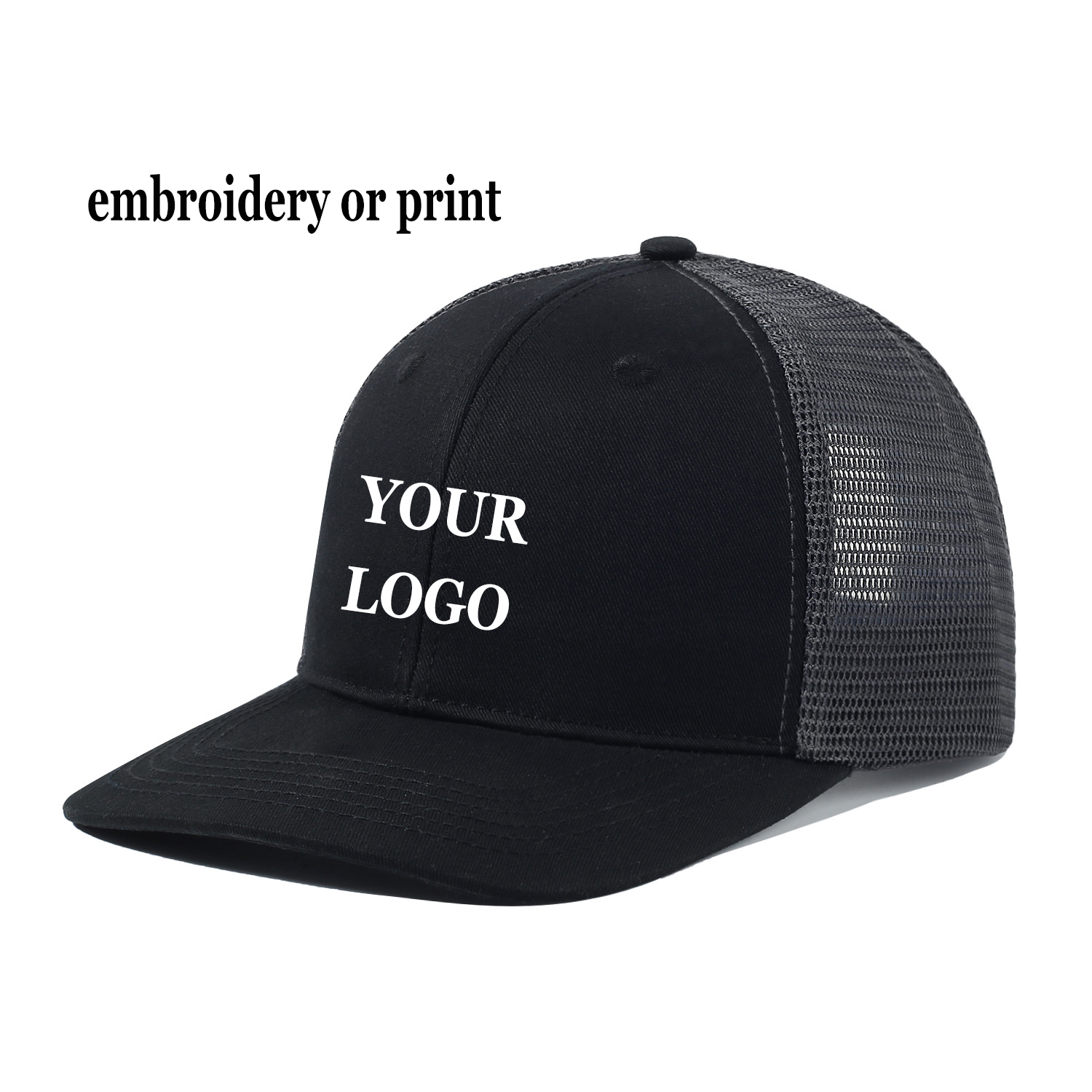 Custom Logo Sport Snapback Cap - đánh giá và giá Trucker Cap Mesh
