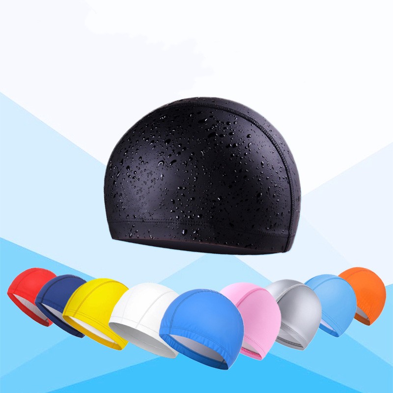 PU Coated Swimming Cap Unisex  - đánh giá và giá Swim Hat Silicone