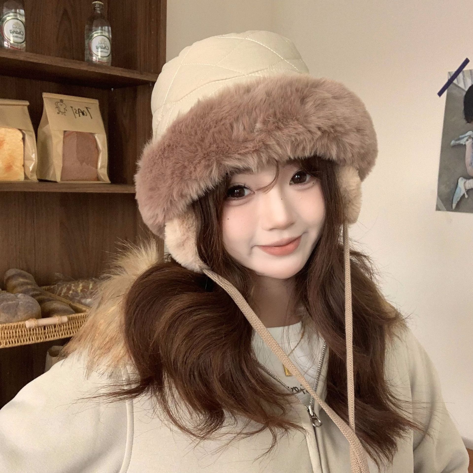 Women's Winter Quilted Faux Fu - đánh giá và giá Trapper Hat Ear Flap