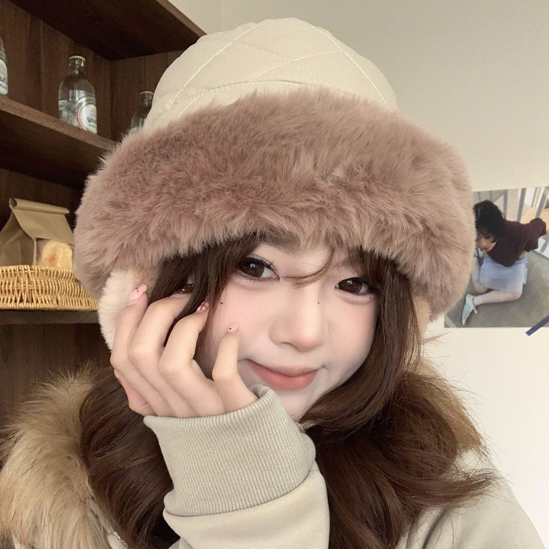 Women's Winter Quilted Faux Fu - đánh giá và giá Trapper Hat Ear Flap