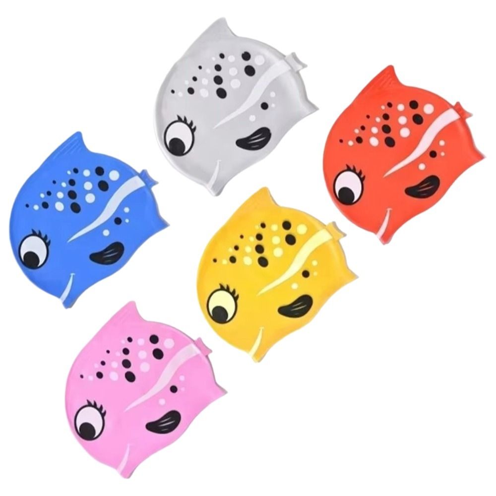 Cute Elastic Children's Swimmi - đánh giá và giá Swim Hat Silicone