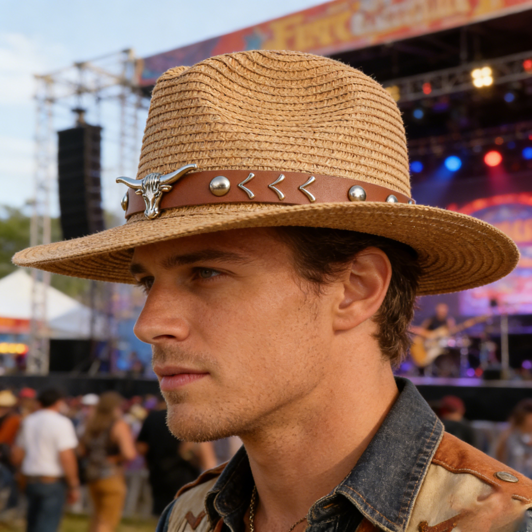 Vintage Straw Western Cowboy H - đánh giá và giá Cowboy Hat Straw