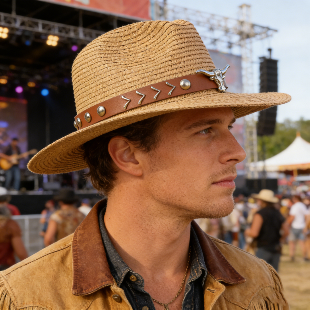 Vintage Straw Western Cowboy H - đánh giá và giá Cowboy Hat Straw