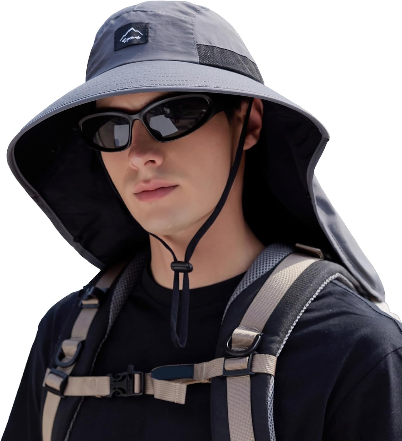 UPF50+ Sun Hat with Neck Flap, - đánh giá và giá Sun Hat Wide Brim