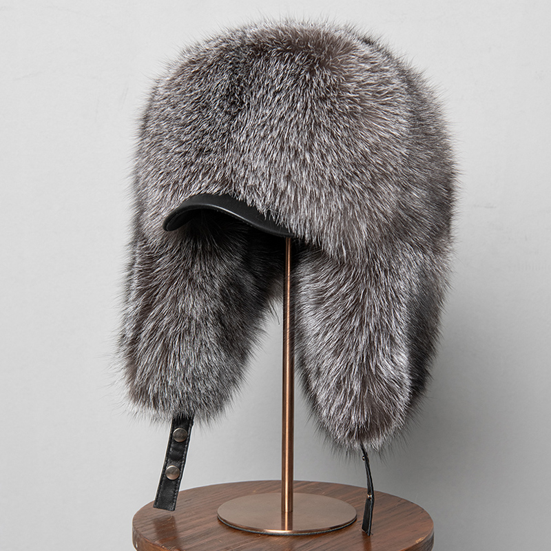 100% Real Fox Fur Hats Women's - đánh giá và giá Trapper Hat Ear Flap