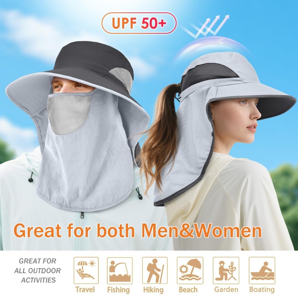 Men&Women Wide Brim Fishing Po - đánh giá và giá Sun Hat Wide Brim