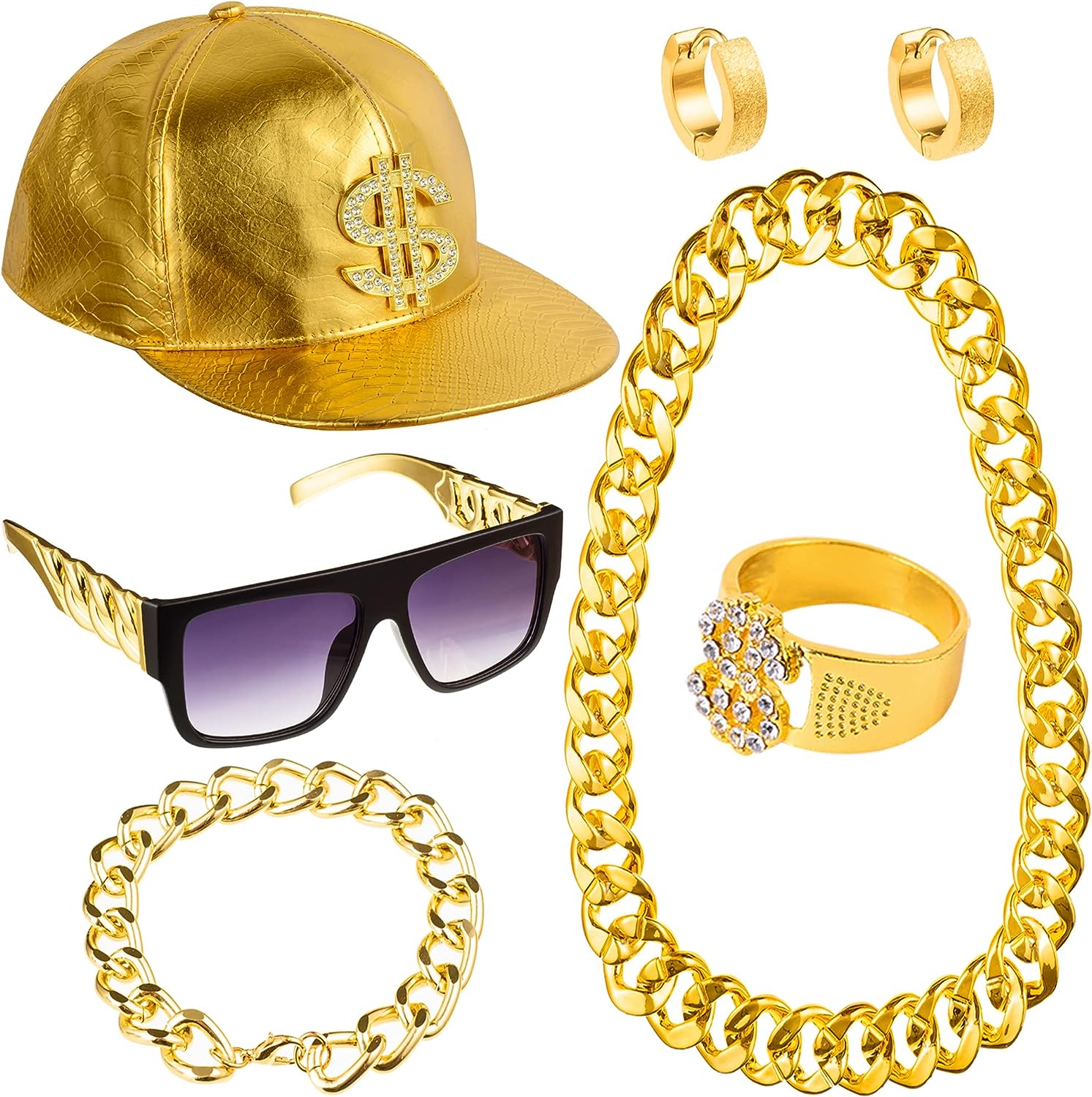PESENAR 80s 90sHip Hop Costume - đánh giá và giá Snapback Hat Flat