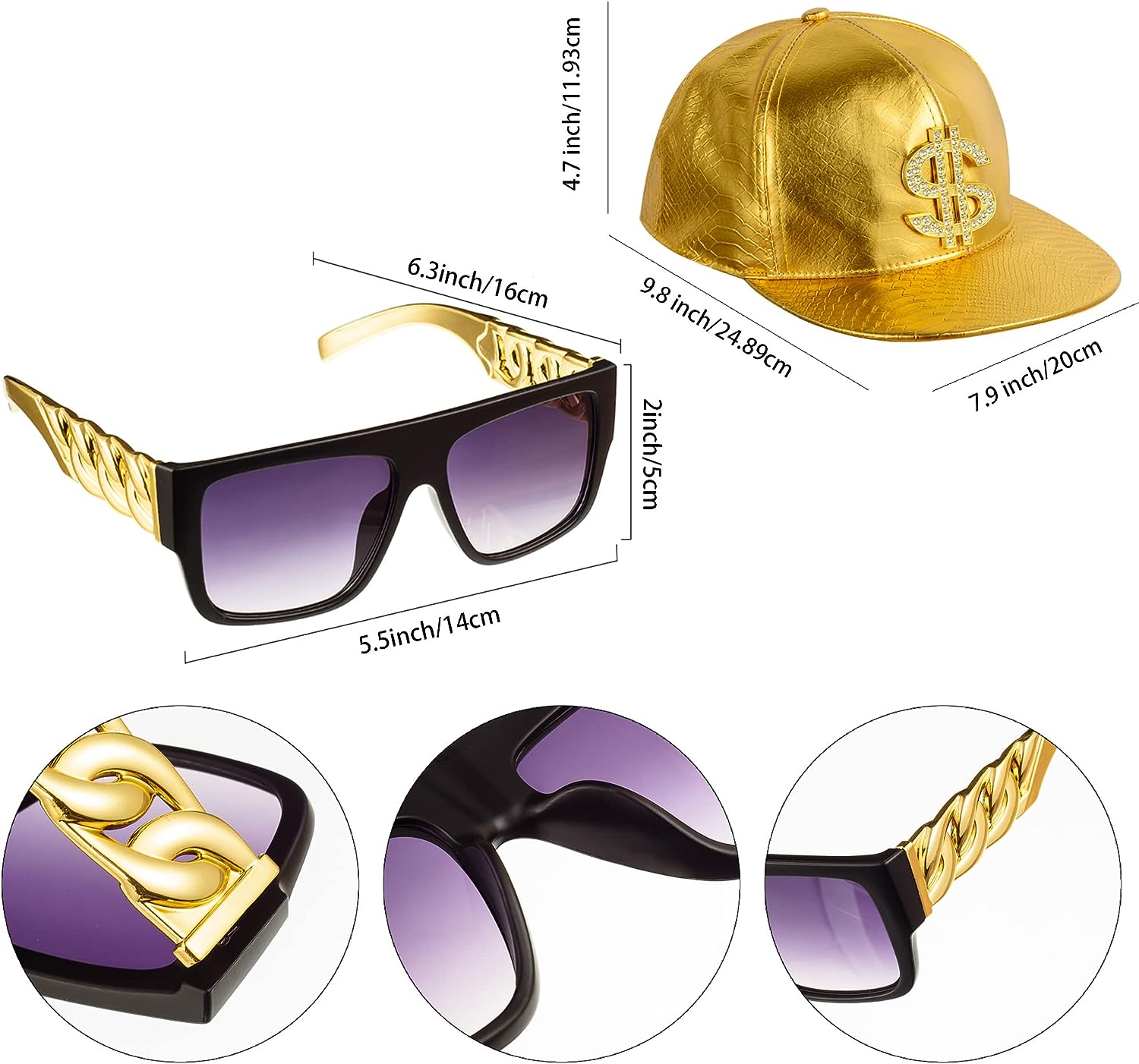 PESENAR 80s 90sHip Hop Costume - đánh giá và giá Snapback Hat Flat