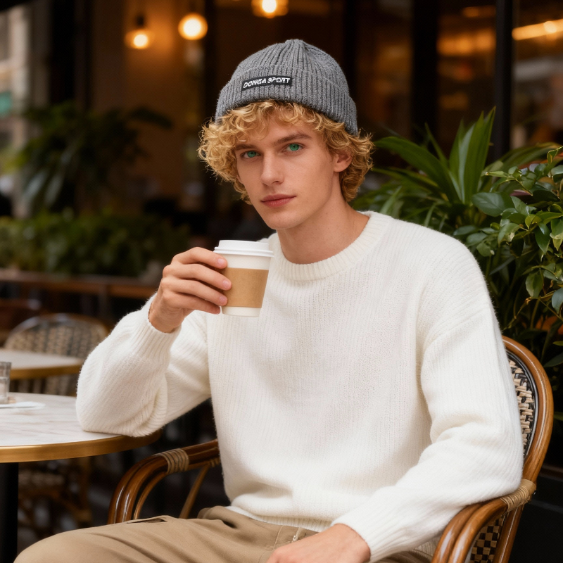 1pc Winter Warm Beanie for Men - đánh giá và giá Beanie Cuffed Knit